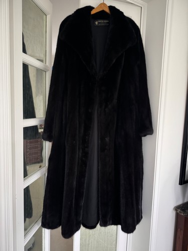 Manteau long vison - long, dark