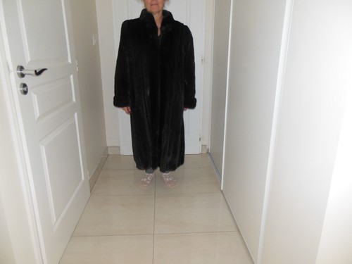 Manteau fourrure vison dark - fourrure,